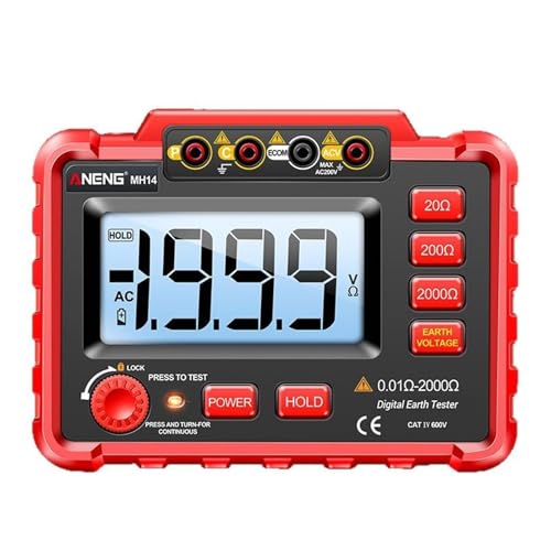 Mégohmmètre haute tension MH14 testeur de résistance d'isolation 2000 MΩ portable sans batterie