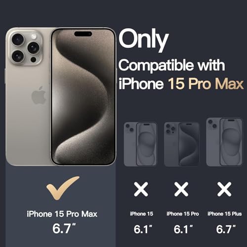 Image of REALCASE Ultra-Hybrid Back Case Cover for iPhone 15 Pro Max Compatible with MagSafe | Camera Protection | Hard Crystal Clear Back | Shockproof Bumper Cover Case for iPhone 15 Pro Max (Transparent)