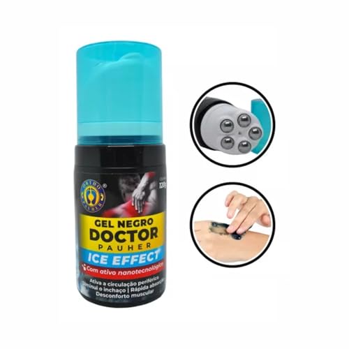 Gel Negro para Massagem Ortho Pauher com Esferas - Alívio Muscular 120g