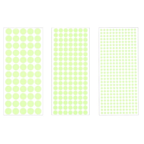 Stickers luminosos para pared con puntos verdes fluorescentes miniatura 1