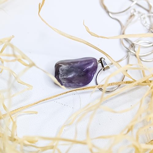 Image of Natural Energizing Crystal Tumble Pendant Handcrafted Healing Stone Jewellery for Positive Energy & Harmony