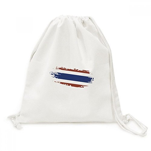 Sac à dos cordon drapeau Thaïlande en toile résistante art