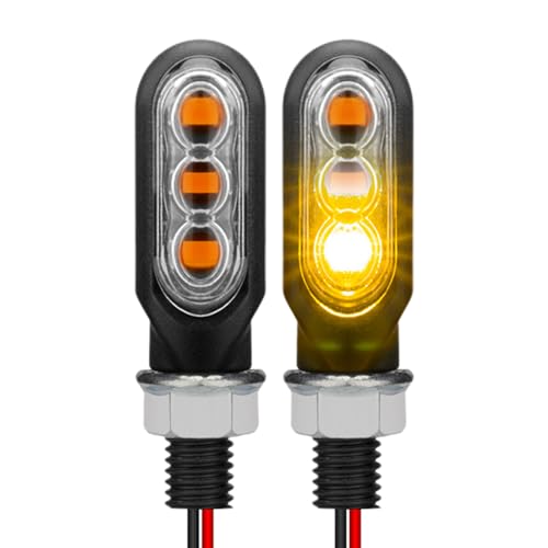 3 intermitentes de moto LED - Indicadores de señal impermeable, luces de giro de ahorro de energía | Scooters compactos de iluminación de seguridad luminosa, kit de lámparas LED de alto rendimiento