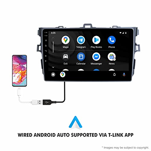 Image of 9 Inches Advanced Car Radio Receiver Android 10 System for Toyota Etios Liva with 2Gb /16Gb Ram & ROM with Apple Carplay & Android Auto - Bluetooth