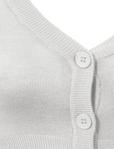 Image of Allsense Women's Cropped Bolero Shrug Cardigan | 3 /4 Sleeve, Button Down, Lightweight Knit Sweater