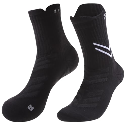 Image of LeaderKing 2 Or 4 Pairs Of Men's Breathable Buffer Running Socks 3d Non-Slip Sports Socks Moisture-Wicking Hiking Socks
