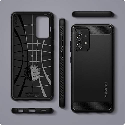 Spigen Rugged Armor Case Compatible with Samsung Galaxy A52 5G and Compatible with Samsung Galaxy A52s 5G - Matte Black