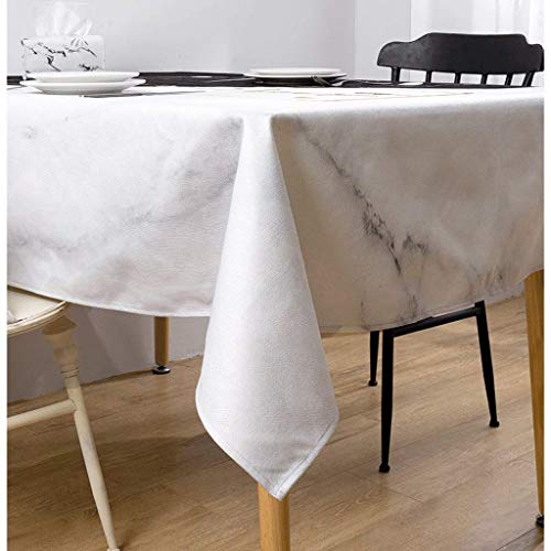 Nappe effet marbre chic nappe rectangulaire moderne 220x140 cm pour salon - 5