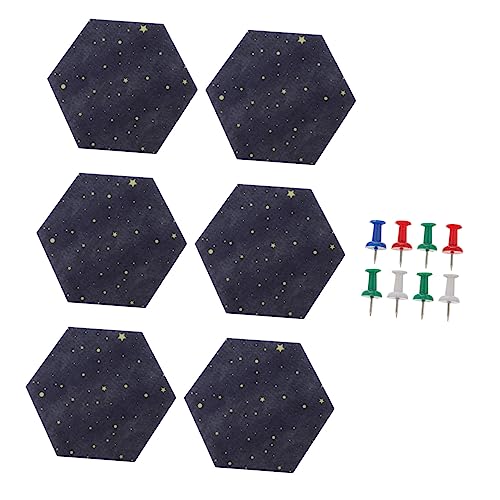 NAMOARLY Felt Hexagon Board for Wall Decor Bulletin Board Felt Wall Cork Sticker for Office