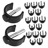 OHPHCALL Walker Accessories 20pcs Walking Stick Cane Parts C-Shape Clamp Cup Holder for Walking Sticks