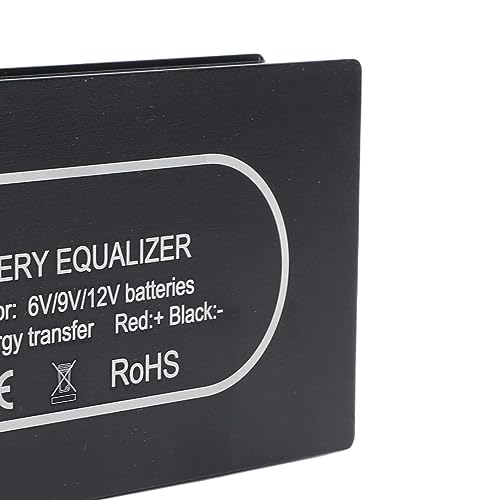 Ecualizador y balanceador de batería 48V con corriente máxima de compensación de 10A, carcasa de aleación de aluminio para cuatro baterías de 12V en serie o paralelo, protección contra polaridad inversa y bajo voltaje miniatura 2