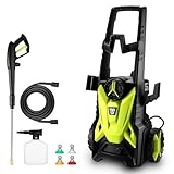Pressure Washer Power Washer: DEKOPRO Electric Portable Pressure Washer with 35FT Cord and 26FT Hose, High Pressure Cleaning Machine for Cars, Driveway, Patio, Fence, Deck