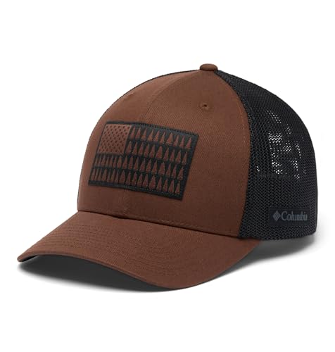 Columbia Unisex-Baseballkappe, Baumflagge, Mesh, Tabak/Schwarz, Größe L/XL