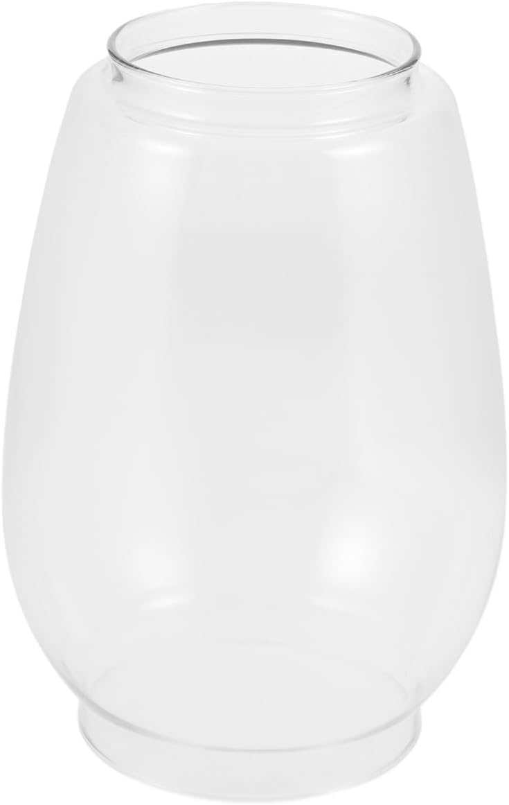 Cabilock Vintage Glass Lamp Shade Replacement 5.51 Inch Clear Kerosene Lamp Globe for Outdoor Oil Lamps Hurricane Chimney Easy Installation
