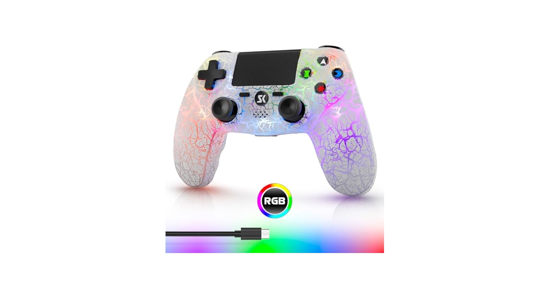家庭用ゲーム機本体 PlayStation4 - PS4 Original Custom Controller 020 Amazon.com: Wireless Controller for PS4, LED Backlit