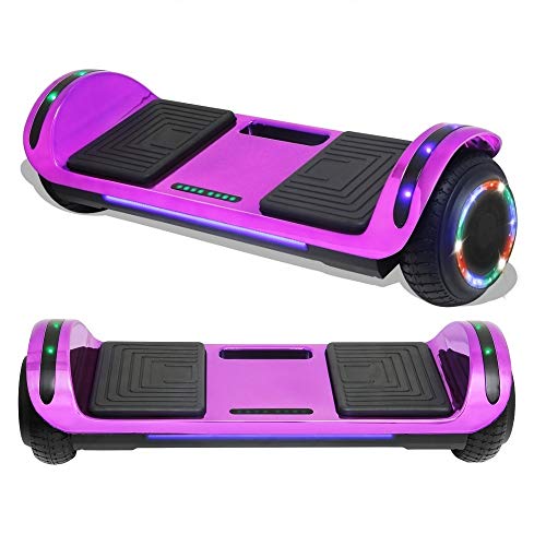 TPS Hoverboard Self Balancing Scooter with Speaker LED Lights Flashing Wheels for Kids