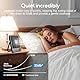 Dealswin Tischventilator Sehr Leise Stufenlos 1-100 Regler mit LED-Anzeige USB Ventilator Kleiner Tragbarer 3600mAh Akku Mini Ventilator für Schlafen, Büro, Heim, Im Freien, Küche, Reisen（Schwarz）