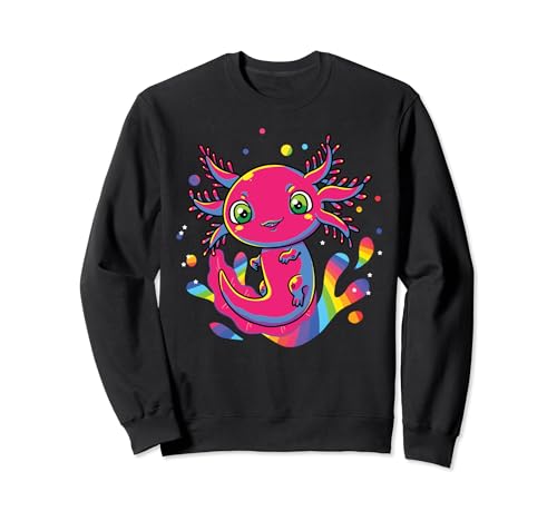 Kawaii Axolotl Regalo Salamandra Mexicana Pop Art Axolotl Sudadera