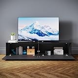 【Calidad】Seleccionamos los materiales de calidad para realizar su mesa TV. El material MDF y MFC, SONNI mueble de TV es resistente a los arañazos y repele la suciedad, facíl de limpiar y mantener.