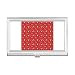Red Saxophone Music Notes Business Card Holder Case Pocket Box Wallet