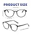 FoxMook 3-Pack Blue Light Blocking Glasses Round Women Men Computer Glasses Anti Eye Strain/UV/Glare Gaming Glasses, Black Brown-Tortoise Gray-Tortoise