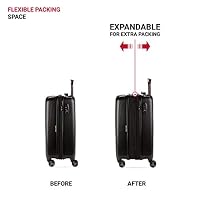 SwissGear 7272 Energie Expandable Hardside Luggage with Spinner Wheels and TSA Lock, Black, Carry-On 19-Inch — image 5