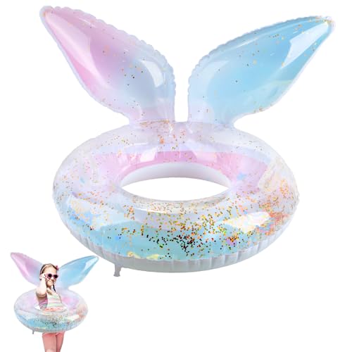 Flotador Niño, Purpurina Anillos de Natación para Niños, Flotadores para Bebes a Prueba de Fugas para 4-9 años