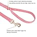 YUDOTE Hundehalsband und Leine Set Klein, Weiche Reizfreie Cord-Halsband-Leine Passende Combo für Den Täglichen Spaziergang, Rosa