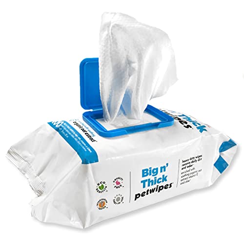 Petkin Pet Wipes For Dogs And Cats, 200 Wipes - Large Pet Wipes For Dogs And Cats - Cleans Ears, Face, Butt, Body And Eye Area - Convenient, Ideal For Home Or Travel - 2 Packs Of 100 Wipes #TOP7