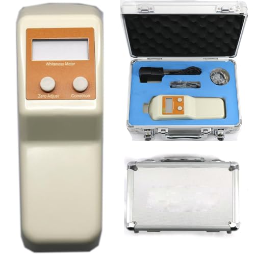 VTSYIQI Whiteness Meter Brightness Meter Digital Leucometer with R457 Blue Light Whiteness Range 0~199 Illumination Condition 45/0 Accuracy ±0.1 JJG512-2021 Standard USB for Talcum Powder Plastic