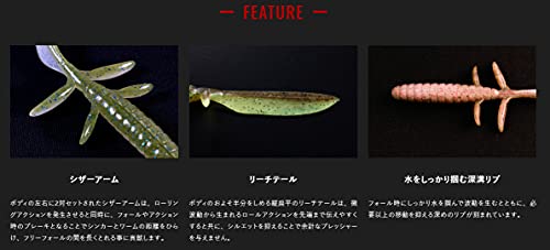 JACKALL(ジャッカル) DBユーマ フリー 4.5インチ メロンブルー/クリアーパール 2枚目