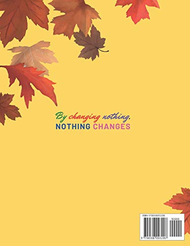 By changing nothing, nothing changes: 