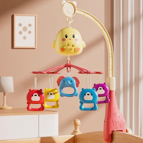 Mobile bébé musical avec télécommande, le cadeau de naissance idéal pour lit - 2