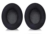 Replacement Ear Pads Compatible with Sennheiser HD201 HD201S HD206 HD180 Headphones Made of Soft Flannel and Memory Foam Replacement Ear Pads for Repair Parts (Black)