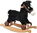 Rockin' Rider Cocoa 2 in 1 Pony Peluche Ride-On, Nero