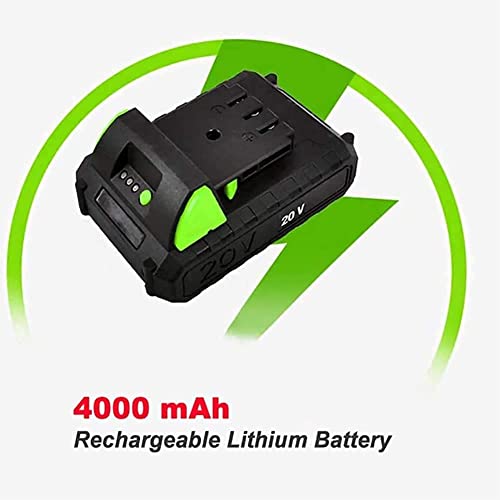 UWYTGF Garden Tiller,Electric Hand Cordless Rotavator, Garden Tiller Rotavators with 4000Mah Rechargeable Battery and Charger