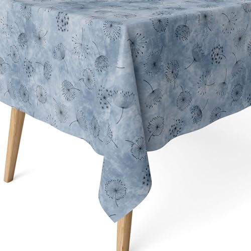 ECOMMERC3 | Mantel Antimanchas para Mesa Rectangular Tamaño 100x140 cm - Mantel Antimanchas Tacto Extrasuave e Impermeable Color Azul