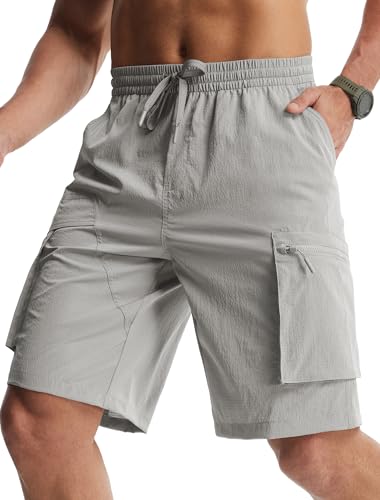 Image of Libin Men's Shorts Casual All Day Comfy Quick Dry Lightweight Cargo Hiking Shorts Breathable Outdoor Sports Travel