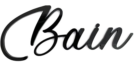 Door Sign - House - Toilet, Living Room, Bedroom, Laundry Room, Bath, Kitchen, Decorative Word Door Sticker 3D Plexi Black White Gold Silver