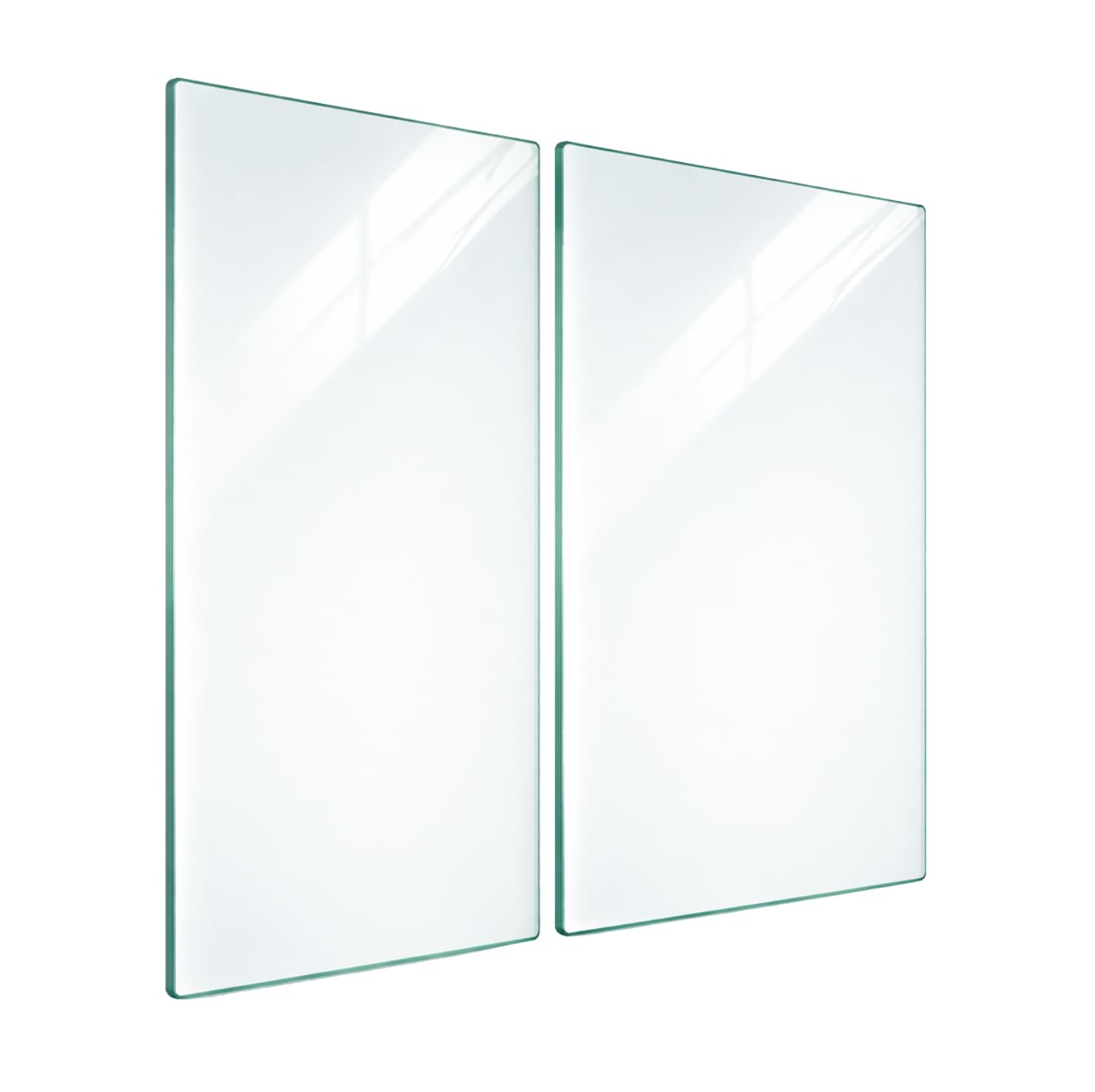 TMK Protector Vitroceramica Induccion 30 x 52 cm - 2 Piezas Cubre Vitrocerámica Cristal Templado - Protector de Placa de Induccion - Antideslizante - Resistente al Calor y Arañazos - Higiénico