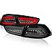 SPEC-D TUNING Smoke Lens LED Bar Tail Lights Compatible with 2008-2017 Mitsubishi Lancer, 2008-2015 Mitsubishi Lancer Evolution, Left + Right Pair Assembly