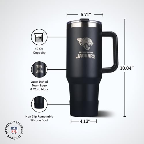 Image of The Memory Company Officially Licensed NFL - Jacksonville Jaguars 46oz Game Day Tumbler with Laser Engraved Team Logo