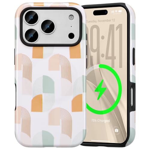 Coque iPhone 17 Pro Max Magsafe pour fille et femme style jaune