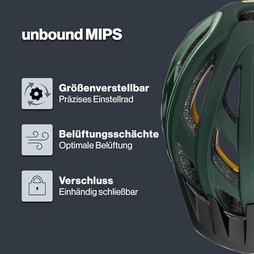 uvex Unbound MIPS Fahrradhelm, Forest - Olive matt, 58-62 cm – Ansicht 2