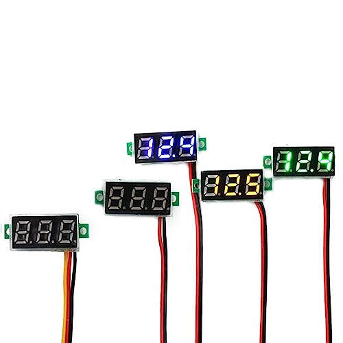 Voltmètre numérique haute précision 0-100V avec écran LED vert