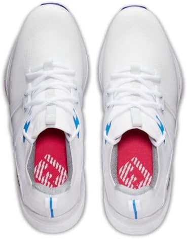 FootJoy Men's Hyperflex Golf Shoe, White/Blue, 11 | Image 6
