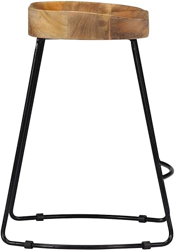 Miniatura 5 de DYRJDJWIDHW Gavin - Juego de 4 taburetes de bar, taburetes de bar, taburete, adecuado para cocina, bar, vestidor, dormitorio, cafetería, madera