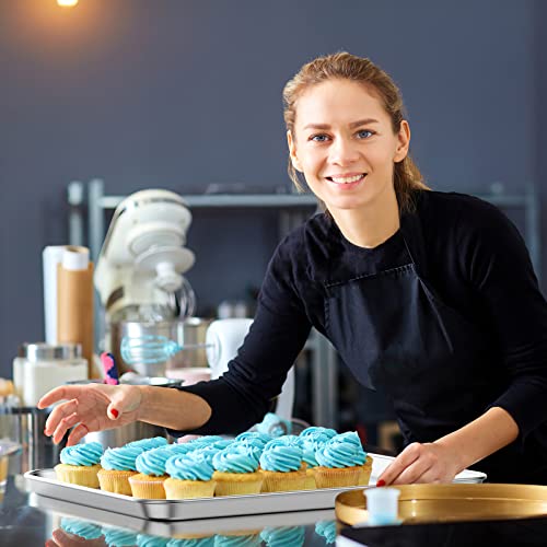Baking Sheet With Cooling Rack Set [2 Sheets + 2 Racks], Deedro Stainless Steel Cookie Half Sheets Baking Pan Oven Tray With Rack, 17.3 X 12.3 X 1 Inch, Heavy Duty, Non-Toxic, Dishwasher Safe #TOP4