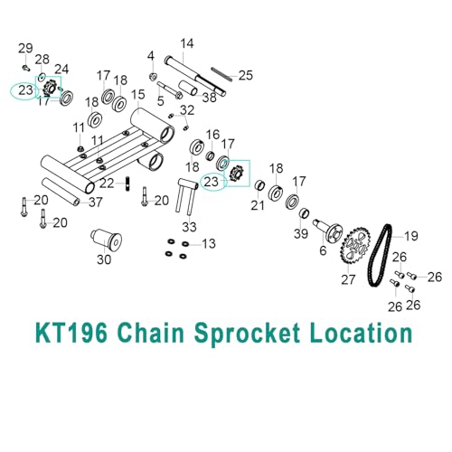 Image of QYMOTO Genuine KT196 Drive Sprocket 420 Chain 10 Tooth for Coleman KT196 Go Kart Heavy Duty Thickness