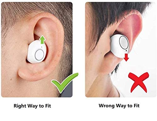 Hearing Aids For Seniors, Onebridge Ite Rechargable Hearing Amplifer With Advanced Noise Cancelling, White, Pair #TOP2